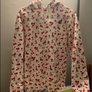 champion x HVN cherry hoodie